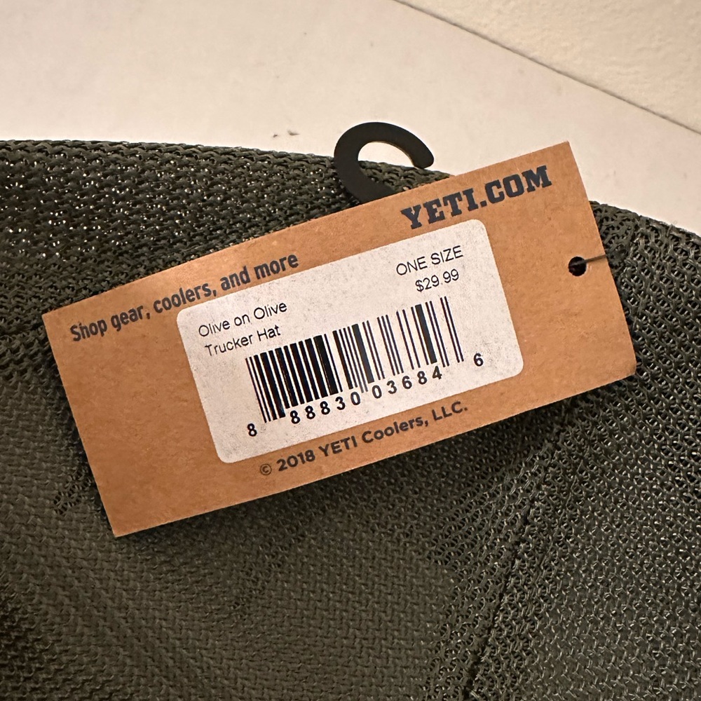 Yeti Patch Trucker Hat - Olive on Olive - Picture 4 of 4
